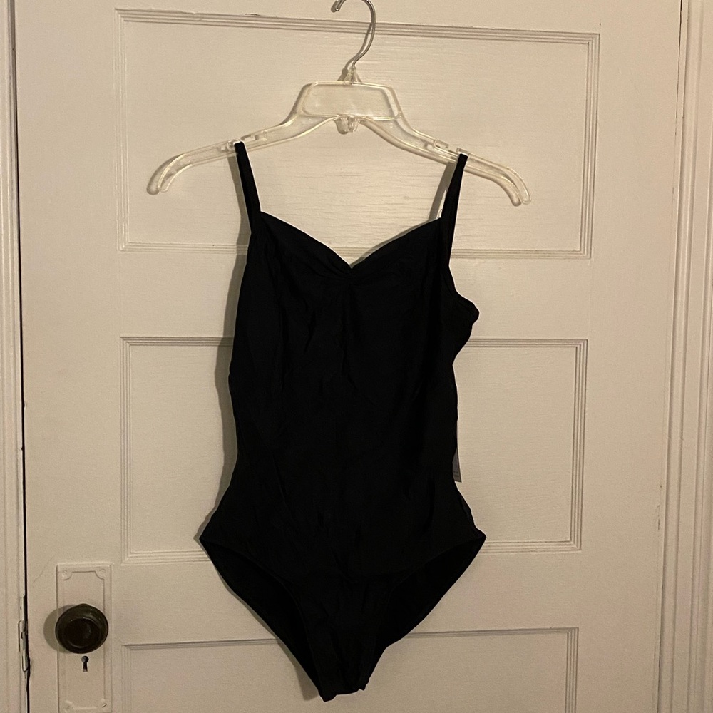 Wear Moi Size L Black Ballet Dance Leotard